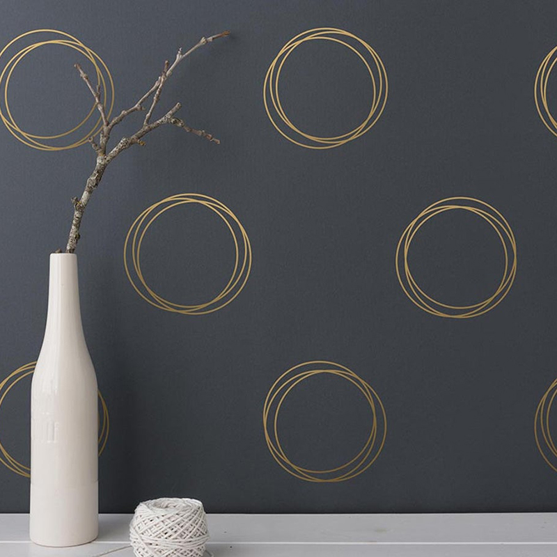 Monstera Thai Constellation - Geometrische Ring Cirkel Muursticker Kinderkamer Slaapkamer