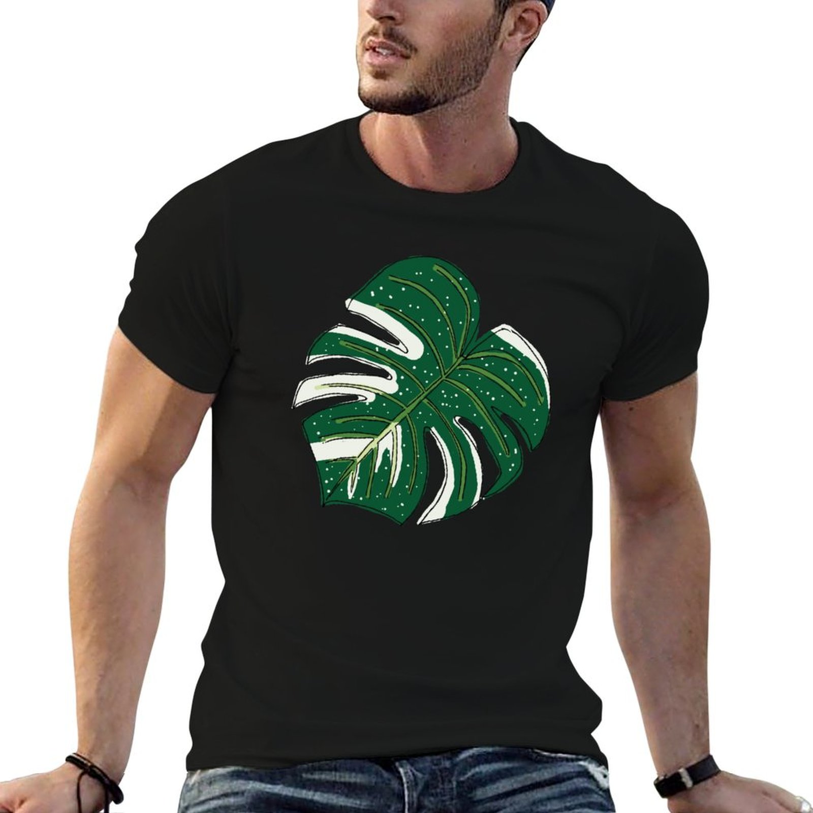 Monstera Thai Constellation - Monstera Thai Constellation T-shirt Lichtgewicht wandel-T-shirt