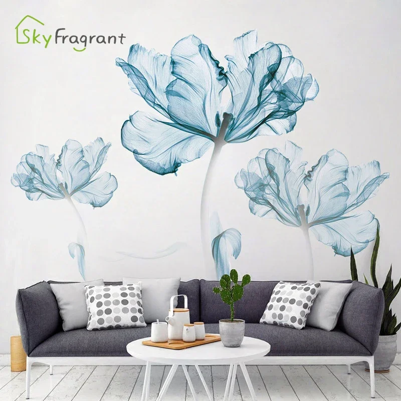 Monstera Thai Constellation - Creatieve Warme Muurstickers Noordse Bloem Zelfklevende