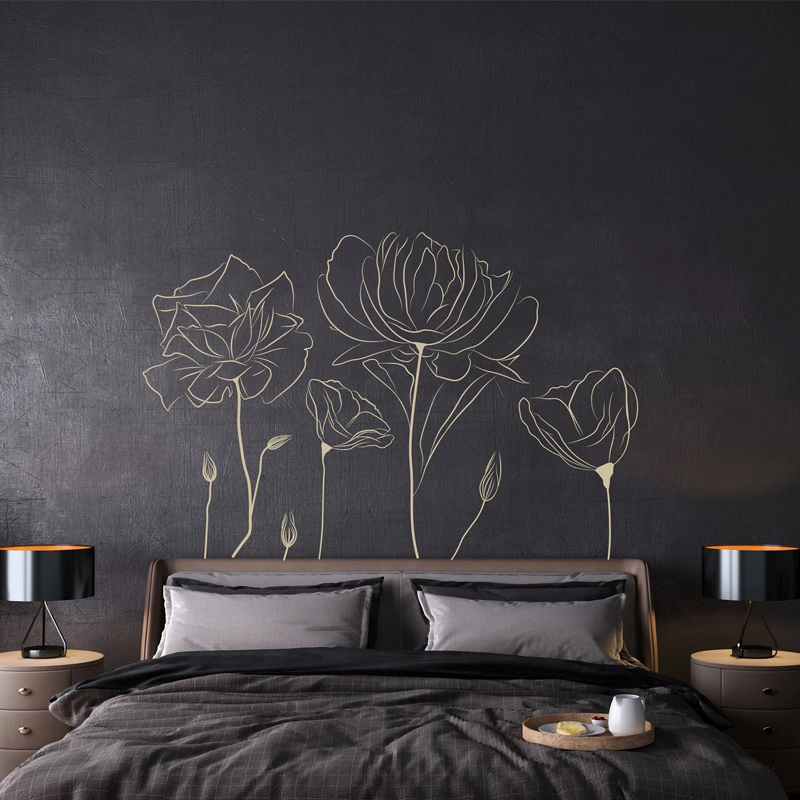 Plant Poppy Bloem Patroon Muur - Monstera Thai Constellation recensie en prijs