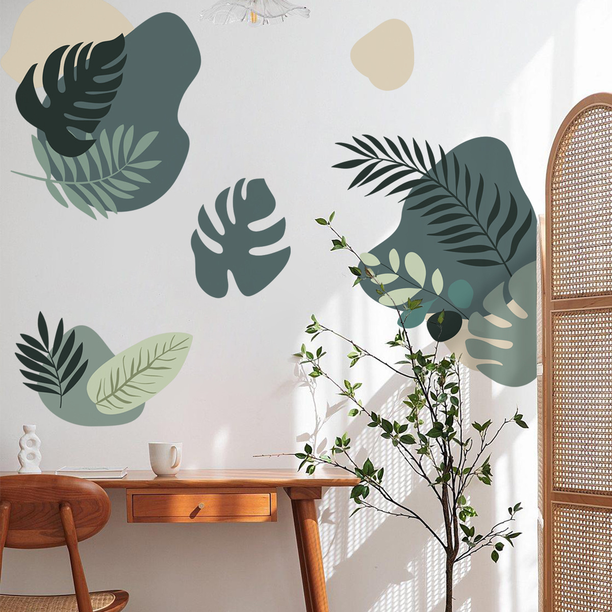 Boheemse groene blad muurstick - Monstera Thai Constellation recensie en prijs