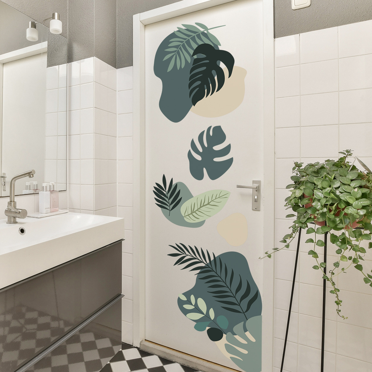 Boheemse groene blad muurstick - Monstera Thai Constellation recensie en prijs